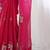 pink ethnic motifs sequinned organza saree