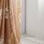 beige embellished floral sequinned organza saree