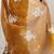 brown embellished sequinned organza saree