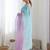 blue women embellished sequinned chiffon saree