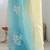 yellow women embellished sequinned chiffon saree