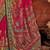 pink ethnic motifs printed banarasi silk blend saree