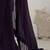 violet solid sequinned satin saree