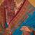 blue women ethnic motifs banarasi silk blend saree