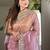 Pink sequinned tissue party saree