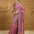 Mauve micro ditsy embroidered zari saree