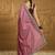 Mauve micro ditsy embroidered zari saree