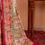 Cream ethnic motifs silk blend saree