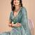 purple embellished sequinned organza saree