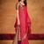 red ethnic motifs zari georgette kanjeevaram saree