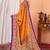 Mustard ethnic motifs silk blend saree