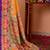 Mustard ethnic motifs silk blend saree