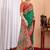 Green ethnic motifs silk blend saree