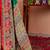 Green ethnic motifs silk blend saree