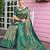 green ethnic motifs woven design zari detail kanjeevaram saree