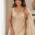gold ethnic motifs beads and stones satin heavy work saree