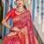 pink & red ethnic motifs woven design zari kanjeevaram saree