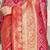 pink & red ethnic motifs woven design zari kanjeevaram saree