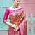 pink ethnic motifs woven design zari detailed kanjeevaram saree