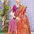 pink ethnic motifs woven design zari detail kanjeevaram saree