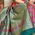 pink & green ethnic motifs woven design zari kanjeevaram saree