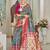 pink & green ethnic motifs woven design zari art silk blend kanjeevaram saree