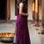 purple zari cotton blend handloom khadi saree