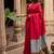 red woven design zari cotton blend khadi saree
