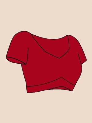 red woven design zari cotton blend khadi saree 5