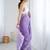 lavender women lavendar embellished beads & stones chiffon designer saree