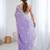 lavender women lavendar embellished beads & stones chiffon designer saree