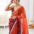 Multicolor ombre sequinned tissue saree