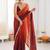 Multicolor ombre sequinned tissue saree