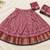 pink silk blend printed traditional lehenga choli