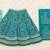 Aqua Blue satin Party wear Embroidered Work Lehenga Choli