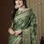Green woven design zari kanjeevaram saree