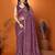 Purple embellished embroidered tissue heavy work saree