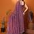 Purple embellished embroidered tissue heavy work saree