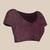 Burgundy floral beads and stones poly georgette saree