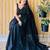 Black embellished saree with blouse