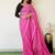 Pink embellished saree with blouse