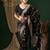 Black ethnic motifs zari  georgette kanjeevaram saree