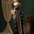 Black ethnic motifs zari  georgette kanjeevaram saree