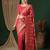 Pink ethnic motifs zari  georgette kanjeevaram saree