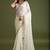 White white organza  sarees