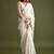 White white organza  sarees