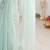 Sea green embellished sequinned  chiffon saree
