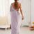 Lavender embellished sequinned  chiffon saree