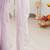 Lavender embellished sequinned  chiffon saree