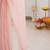Peach embellished sequinned  chiffon saree